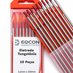 Eletrodo Tungstênio EWTH-2 Com Tório Vermelho