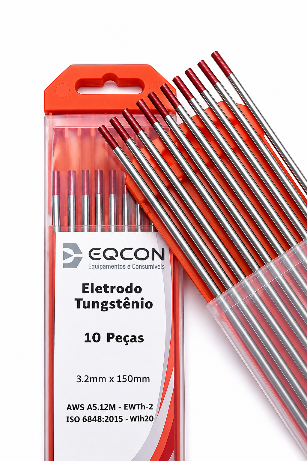 Eletrodo Tungstênio EWTH-2 Com Tório Vermelho