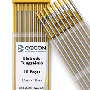 Eletrodo tungstênio EWLA-1.5 1,5% Lantânio 3,2mm Dourado/Amarelo